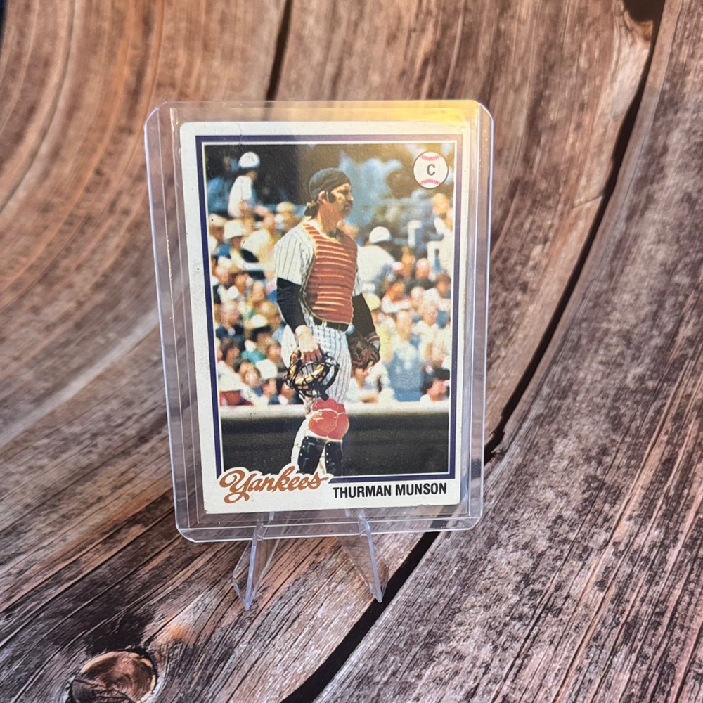 Vintage 1978 Topps Thurman Munson #60 Yankees Baseball Card Item #ME6251